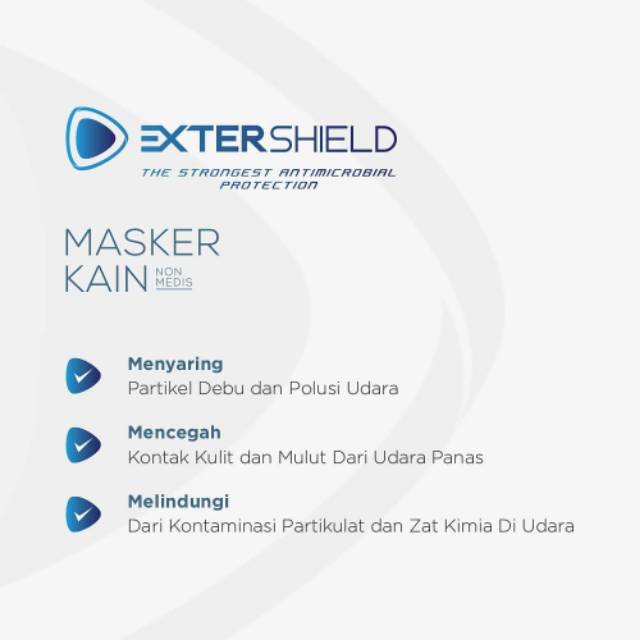 Masker Extershield Dewasa / Masker Kain Extershield Adult / Masker