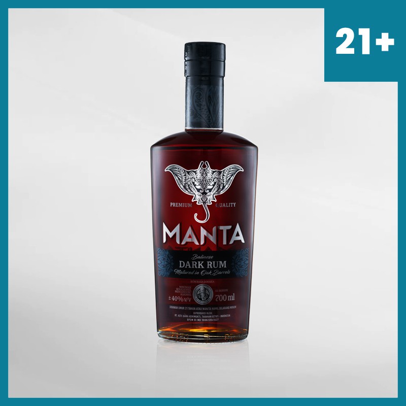 Manta Dark Rum 700 Ml ( Original &amp; Resmi By Vinyard )