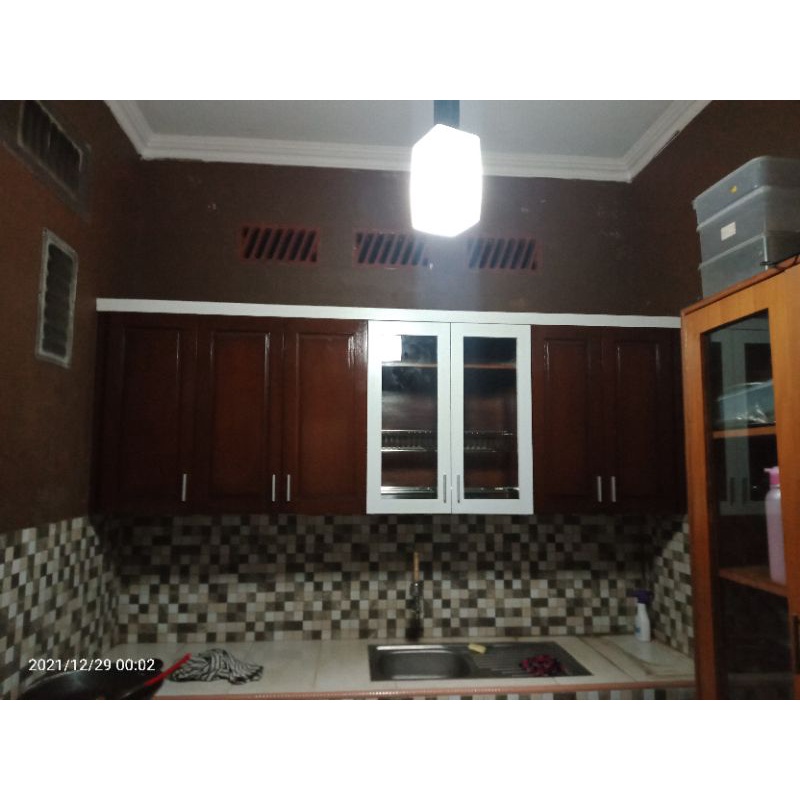 kitchen set minimalis || lemari dapur || kayu jati || ukuran bisa custom.