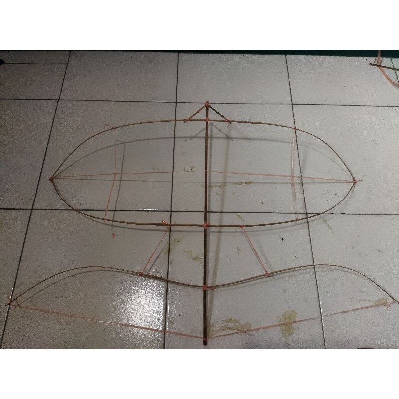 Jual Kerangka layangan Gapangan 1 meter bonus sendaren | Shopee Indonesia