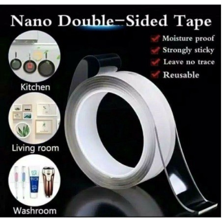 

Buruan Nano Magic Double Tape 1M - Double Tape Super Strong - Perekat Bening Bagus
