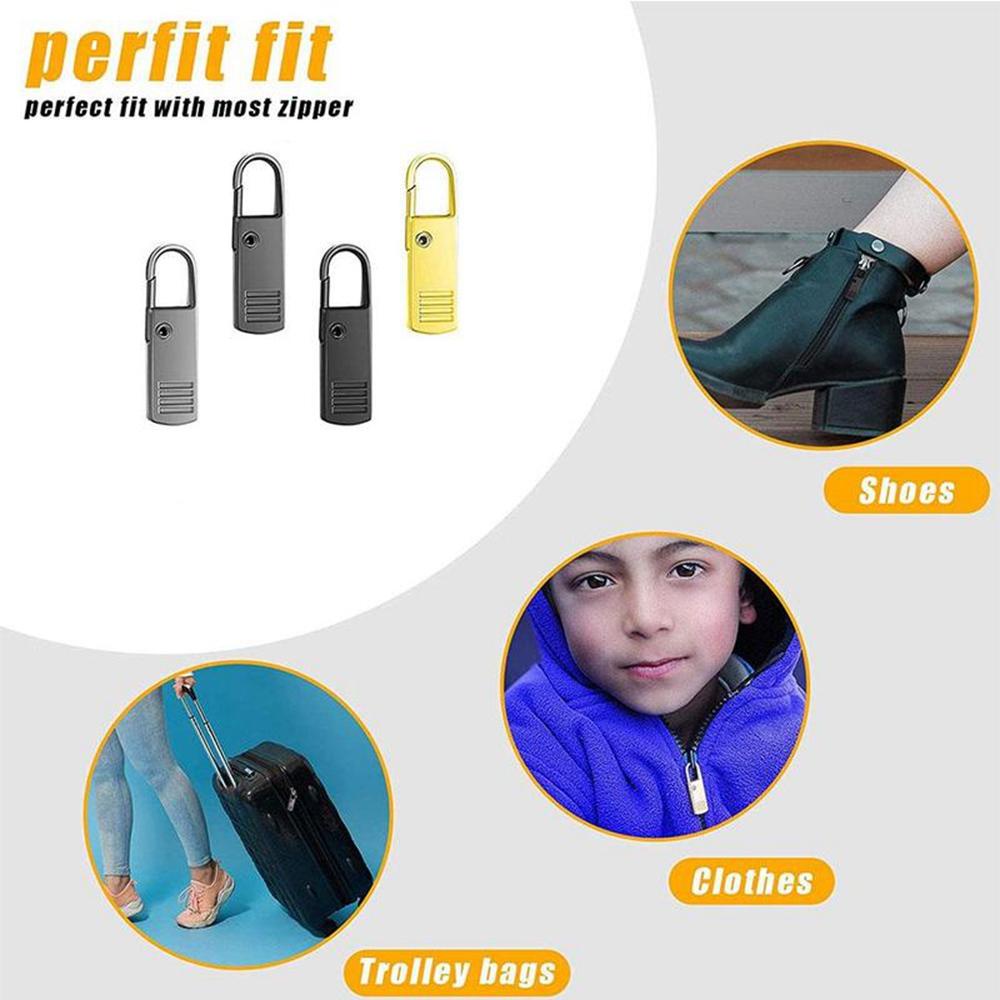 Augustina Zipper Puller Metal Untuk Koper Ransel Koper Bagasi Universal Detachable Handle Mend Extender Handle Pull-Tab