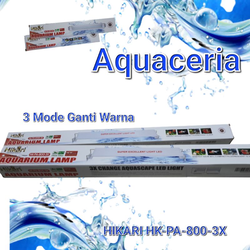 Lampu Gantung Aquarium 70-80 cm HIKARI PA 800 3X Lampu LED 3 mode warna