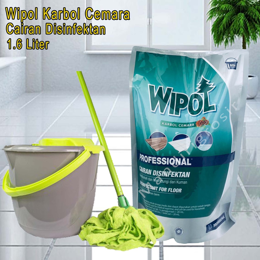 Karbol Cemara *Wipol * Cairan Disinfektan *1.6 Liter