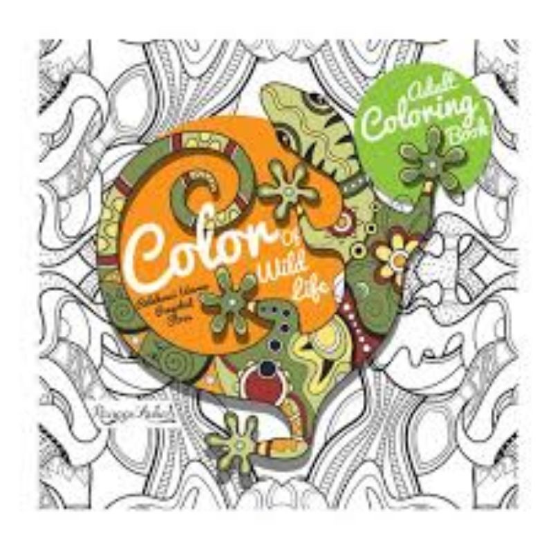 Buku Mewarnai Dewasa Adult Coloring Book Color of Wild Life by Ranggi Ariliah-2