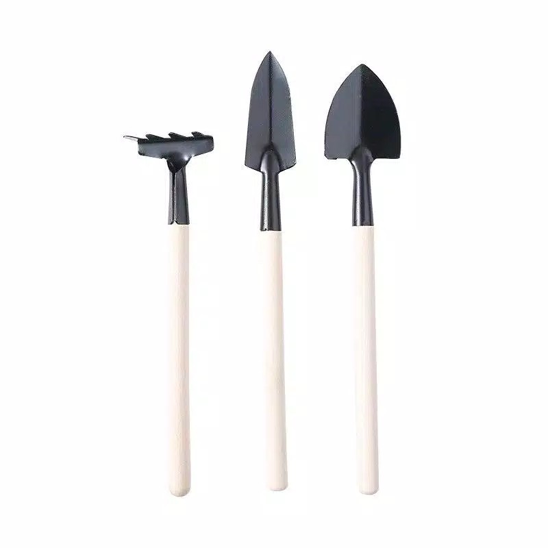 Set Sekop Garpu Cangkul Mini 3in1 Alat Taman Berkebun Gunting Dahan Garden Tools Kecil Besar
