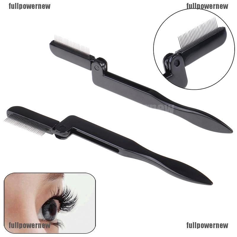 【COD】FLID Foldable eyelash comb metal eyebrow brush tool mascara separator lash curl