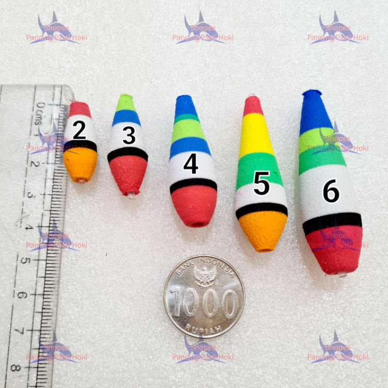 pelampung busa lonjong / pelampung busa cabe