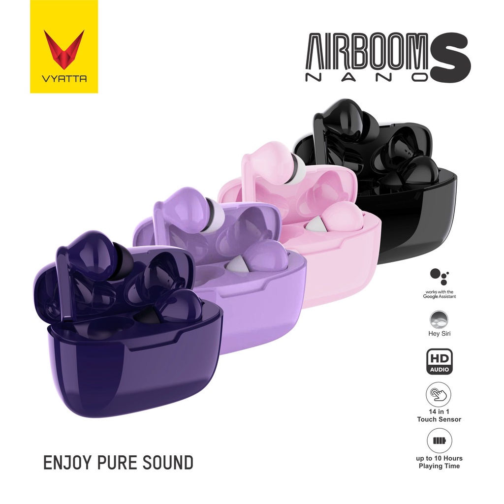 VYATTA Airboom Nano S TWS Bluetooth Headset / Earphone