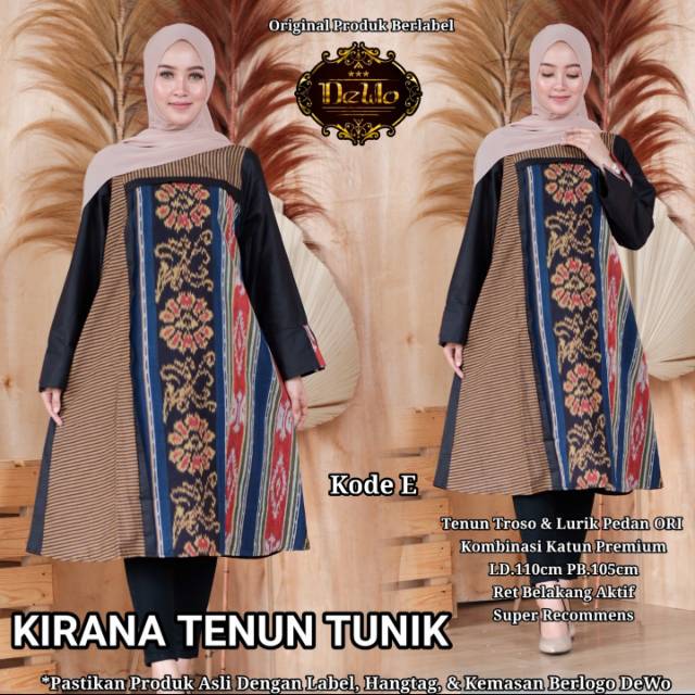 KIRANA TENUN TUNIK/TUNIK TENUN MURAH/TUNIK TENUN ORI/TENUN TROSO/TUNIK TENUN SUPER RECOMMENDED