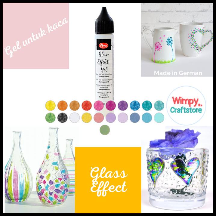

Viva Decor Glass Effect Gel Colors Cat Kaca Pigment Tinta Gelas Cermin