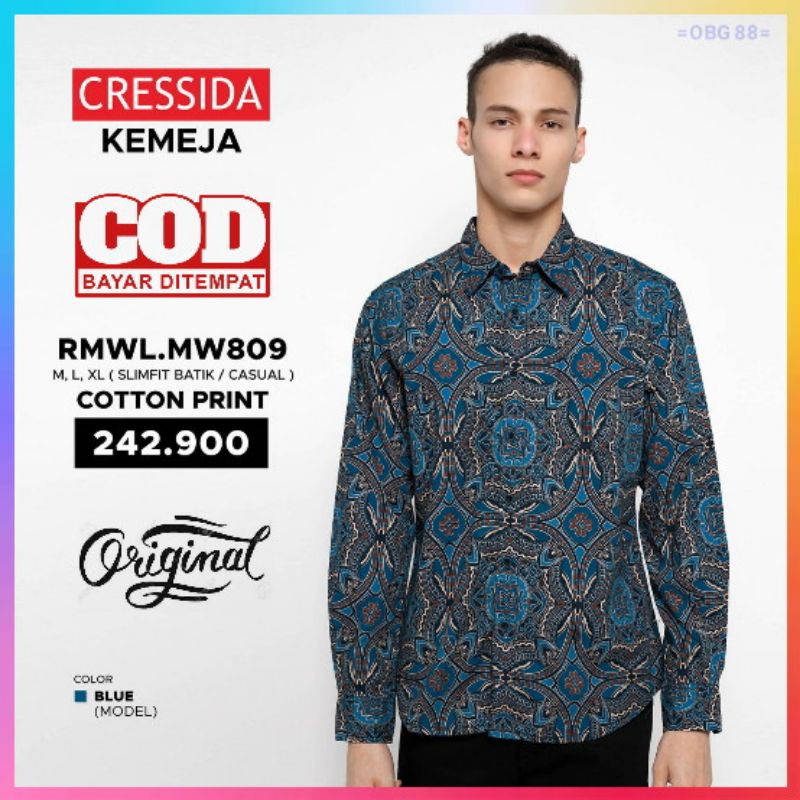 Kemeja pria lengan panjang Cressida original Kemeja Cresida Kemeja Cressida pria RMWL.MW809