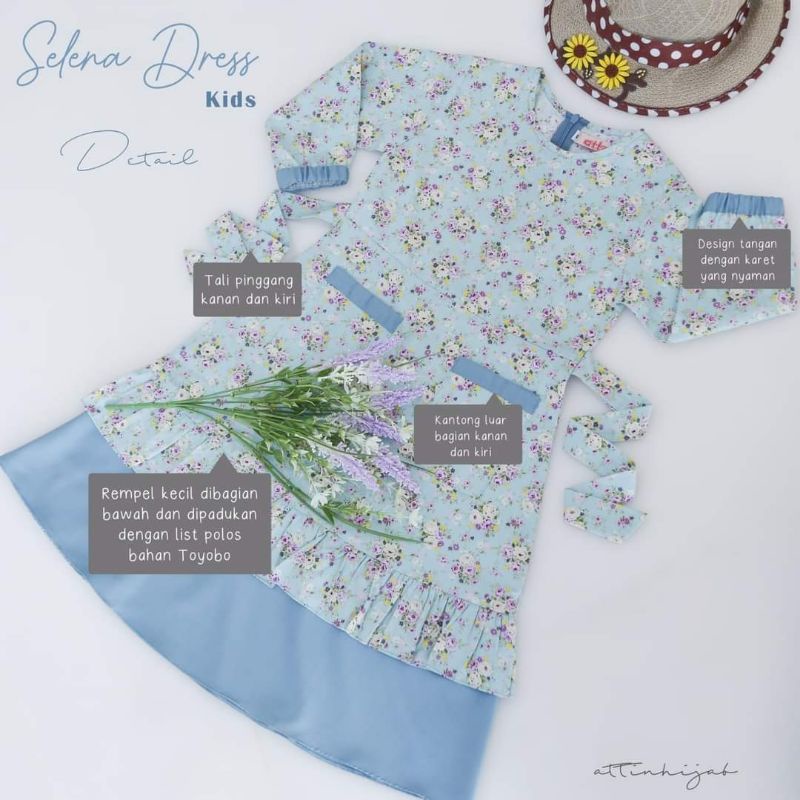 Gamis Anak Selena Attin