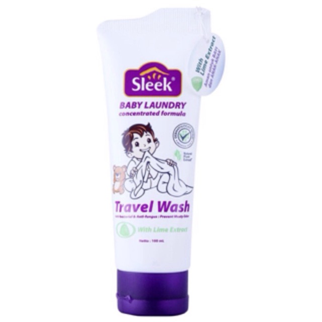 SLEEK Travel Wash Baby Laundry | Detergent Bayi Padat Kemasan Travel