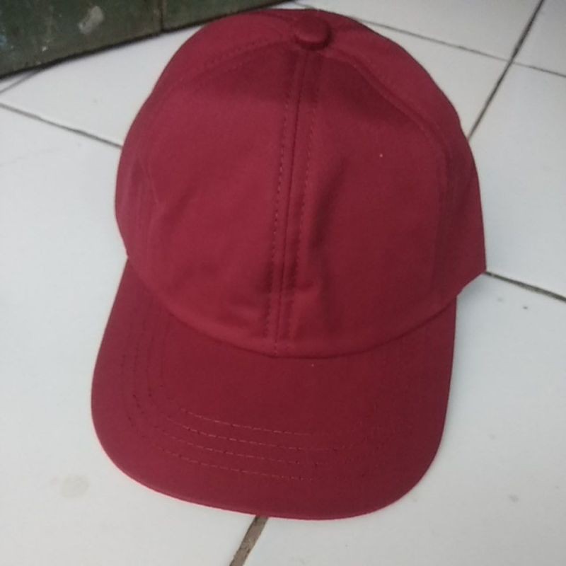 Topi anak bisa request nama ( burdir) custom nama-Maroon