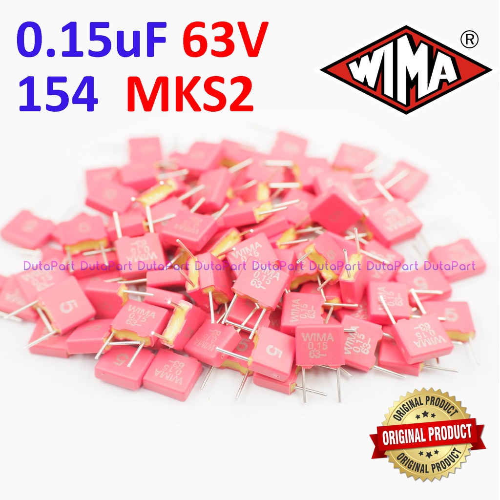 63V 0.15uF 154 MKS2 MKS 2 WIMA Film Capacitor Made In Germany