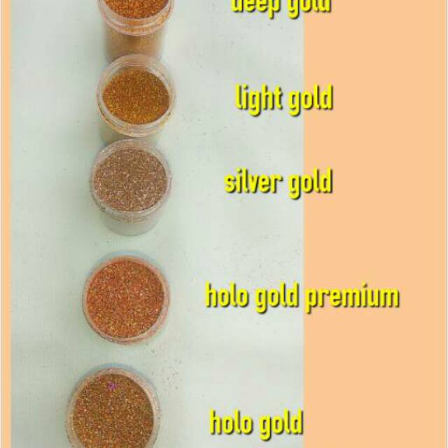 

glitter powder/bubuk variant gold