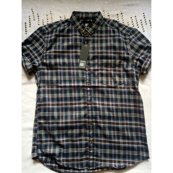 kemeja flanel pendek merk ilefen tuelef