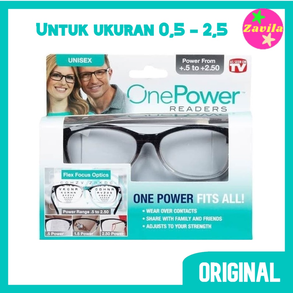 Kacamata Baca Plus Autofocus Otomatis Pria Wanita One Power