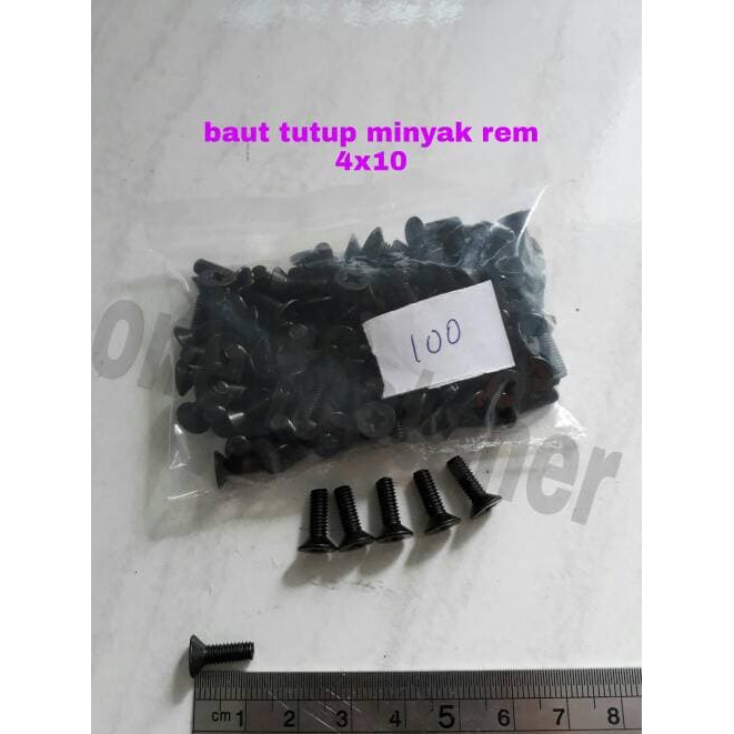 Baut Tutup minyak Rem Master Rem JF 4x12 M4x12