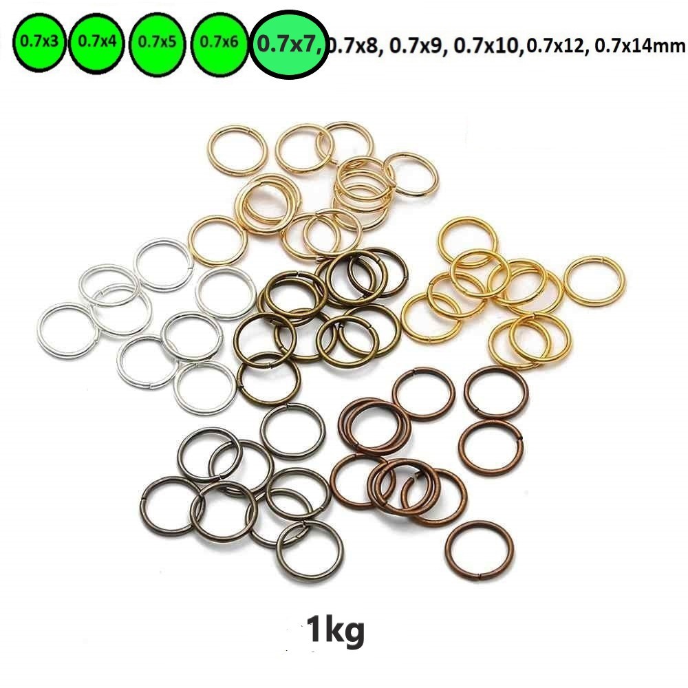 Ring Pengait Uk 3mm - 7mm Harga/1kg /Jump ring