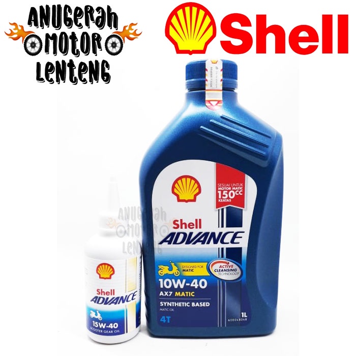 Oli Shell AX7 Matic 10W-40 1L Dan Oli Gardan Shell