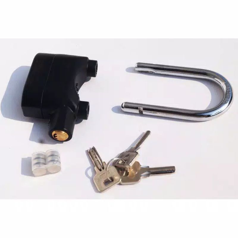 Gembok Alarm Suara Anti Maling Anti Pencuri Ring Panjang Pengaman Motor-1