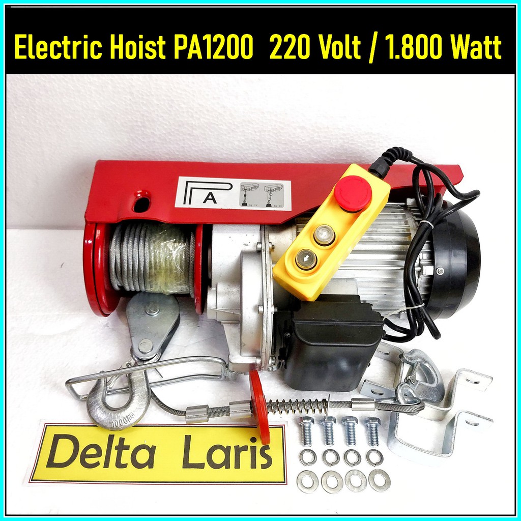 Electric Wire Rope Hoist Crane PA1200 Winch Derek Takel Katrol