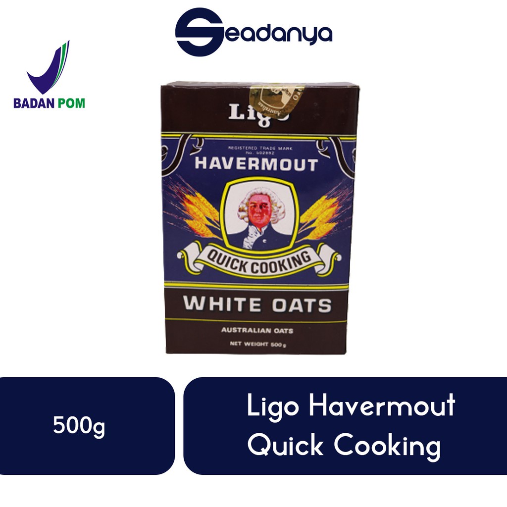 

Havermout Bagus untuk Jantung Quick Cooking White Oat 500gram Ligo Havermut Cereal Kesehatan- BPOM