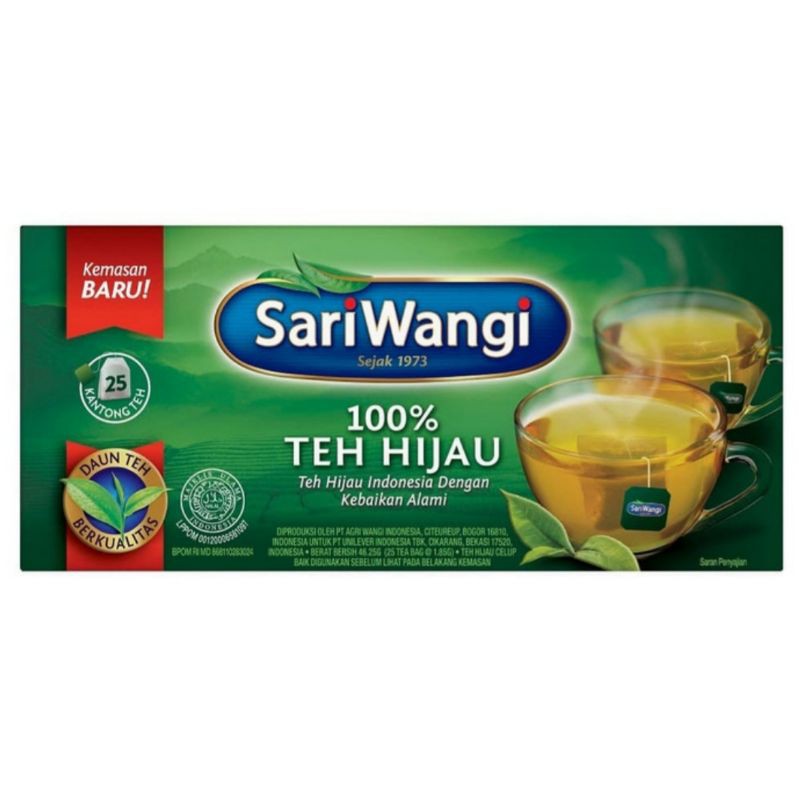 

Teh Sariwangi Teh Hijau 25 Teh Celup