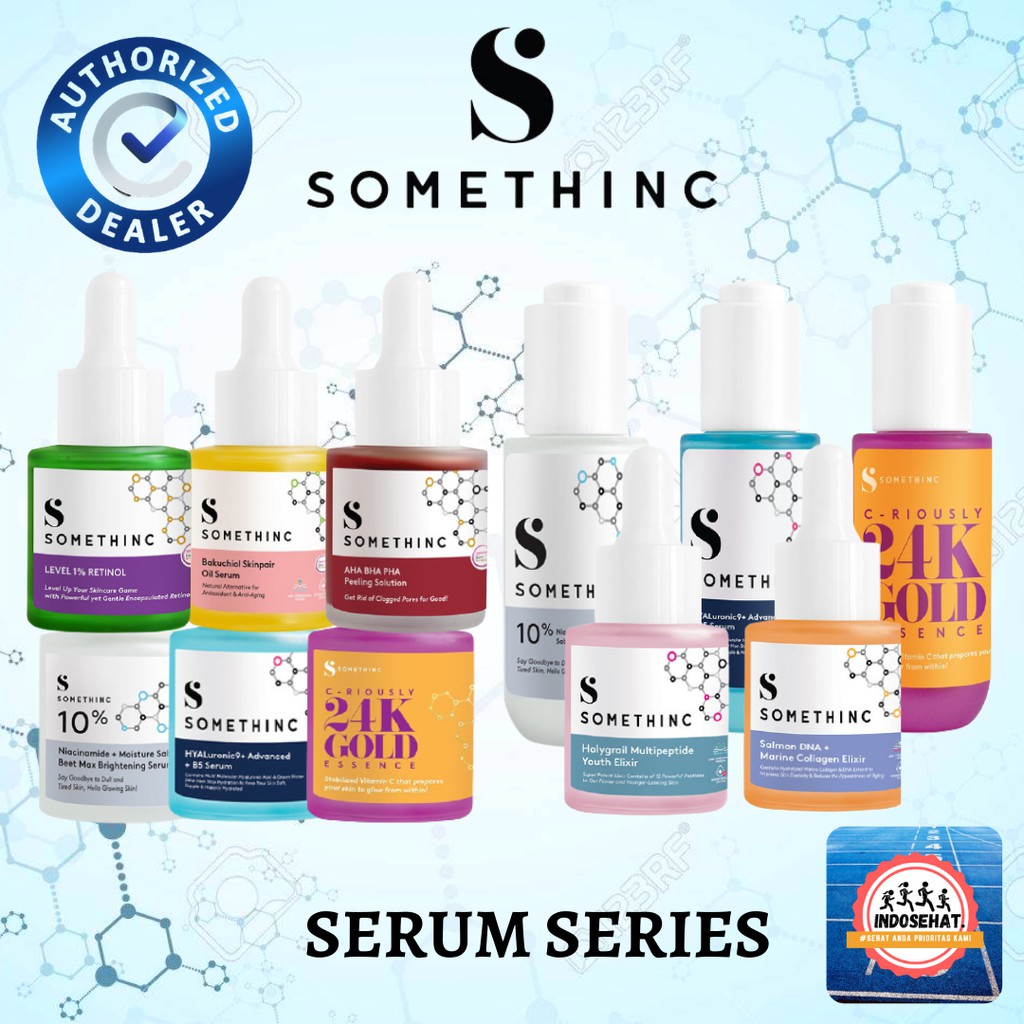 SOMETHINC Serum Series - Serum Perawatan Pemutih Pencerah Pelembab Anti Aging Eksfoliasi Wajah
