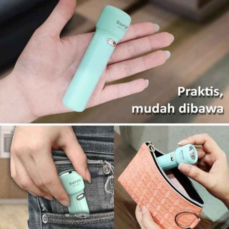 Senter Surya Mini SYT L017 Rechargeable LED