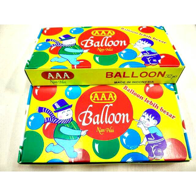 Balon Tiup AAA original Balloon Permainan Jadul isi 32 pcs