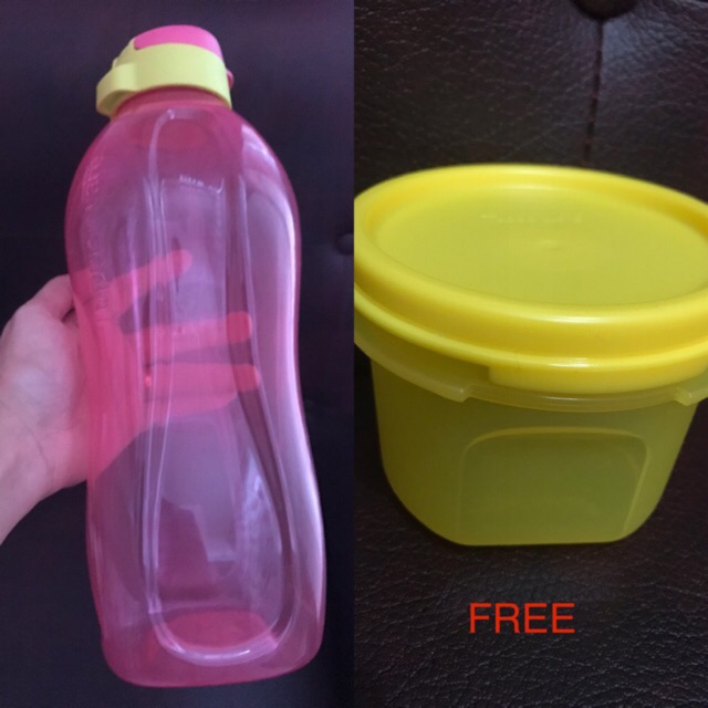 Tupperware botol minum 2 liter free MM round 1