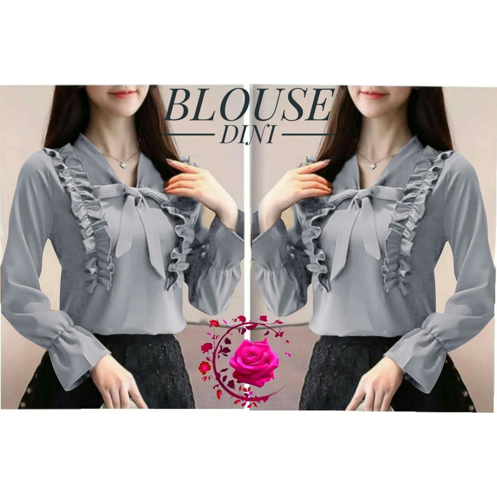 INDOBEST BLOUSE DINI / ATASAN FASHION WANITA / BAJU PESTA LENGAN PANJANG PARTY