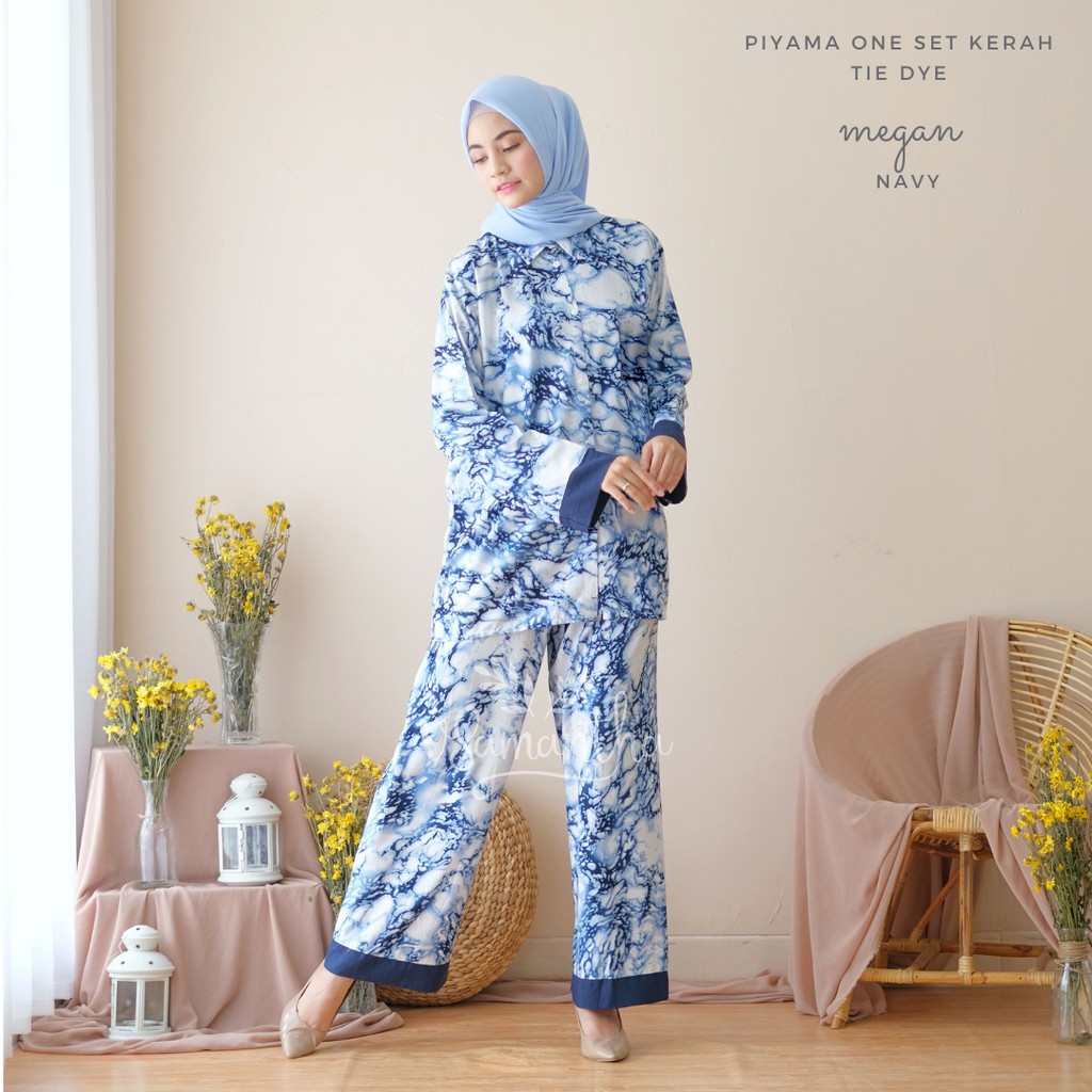 

vSamantha - Pajamas / Piyama One Set Kemeja Tie Dye