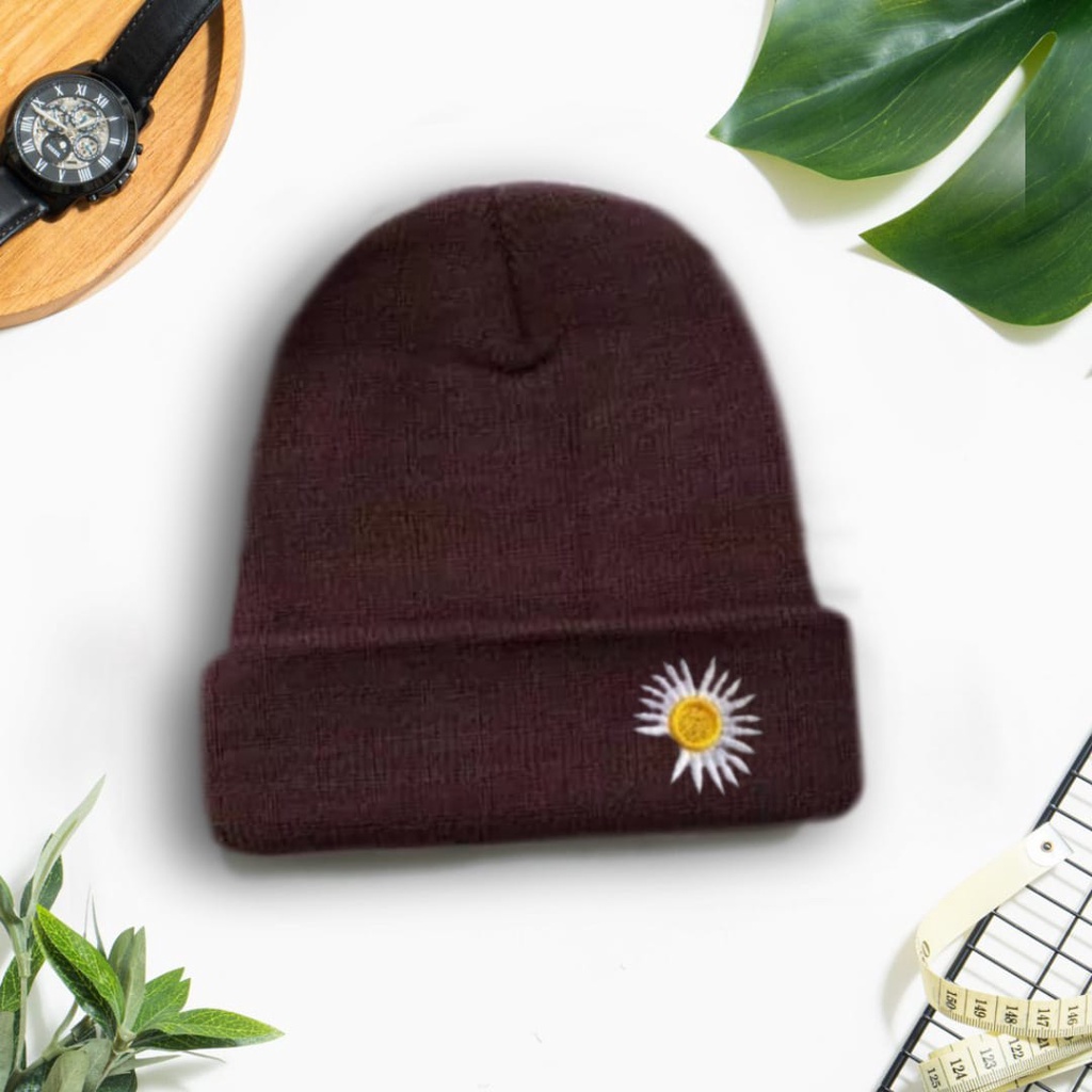 Kupluk Beanie Hat Terbaru Bordir Matahari