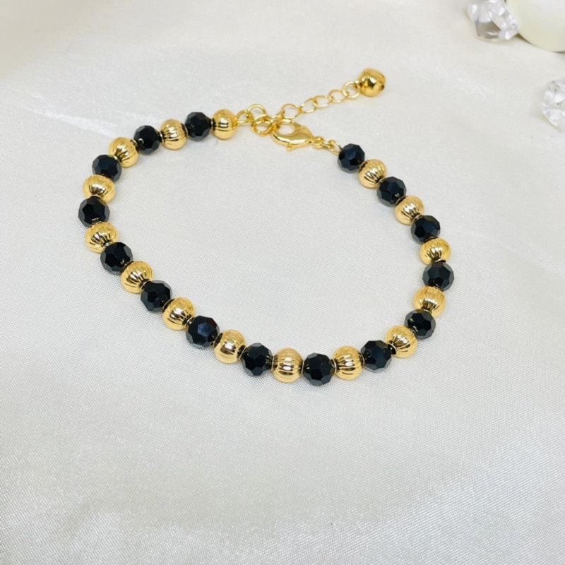 Gelang permata warna combinasi emas Xuping