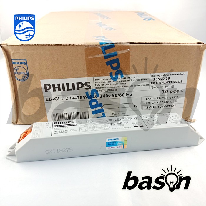 PHILIPS EBCi 1-2 14-28W 220-240V - Ballast Elektronik TL5 14 / 21 / 28 pengganti EBC