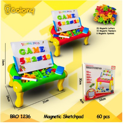 

PROMO MEJA BELAJAR PAPAN TULIS MAGNET WHITEBOARD EDUKASI BRO 1236