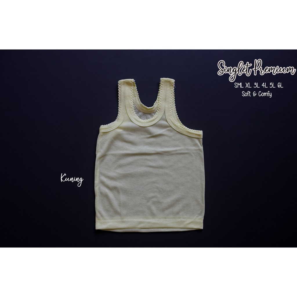 Singlet PREMIUM anak SML XL 3L 4L 5L 6L # Singlet Singlet bayi sampai remaja