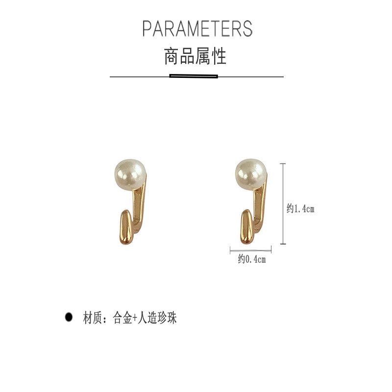 Rasa desain menggantung mutiara anting-anting anting-anting wanita online influencer niche temperame