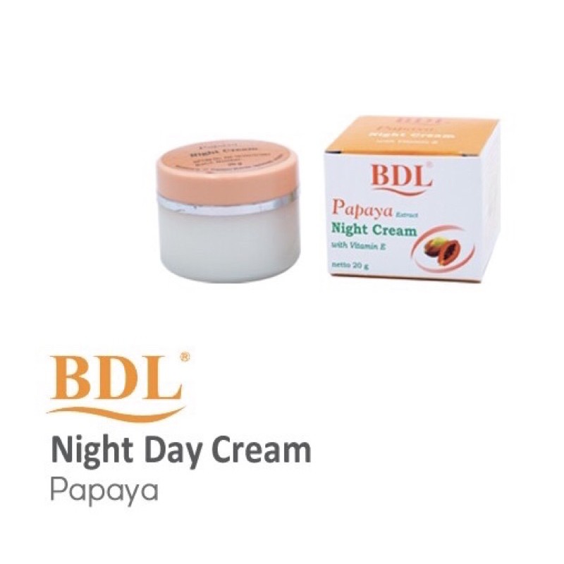 BDL NIGHT CREAM PAPAYA 20 GR