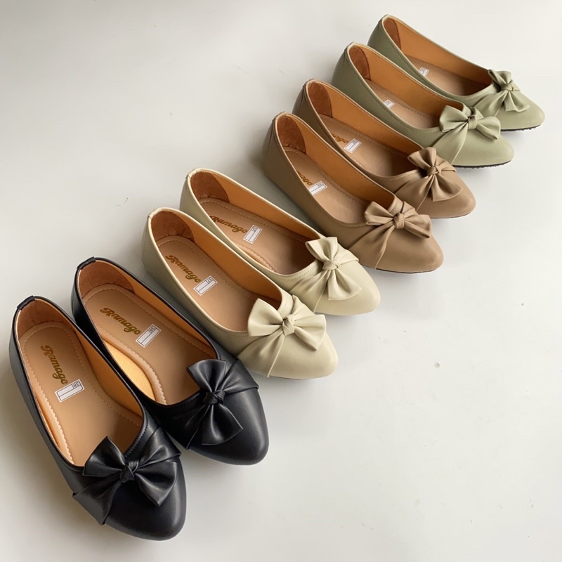 DN27 - Sepatu Wanita Flat Shoes Non Slip Karet