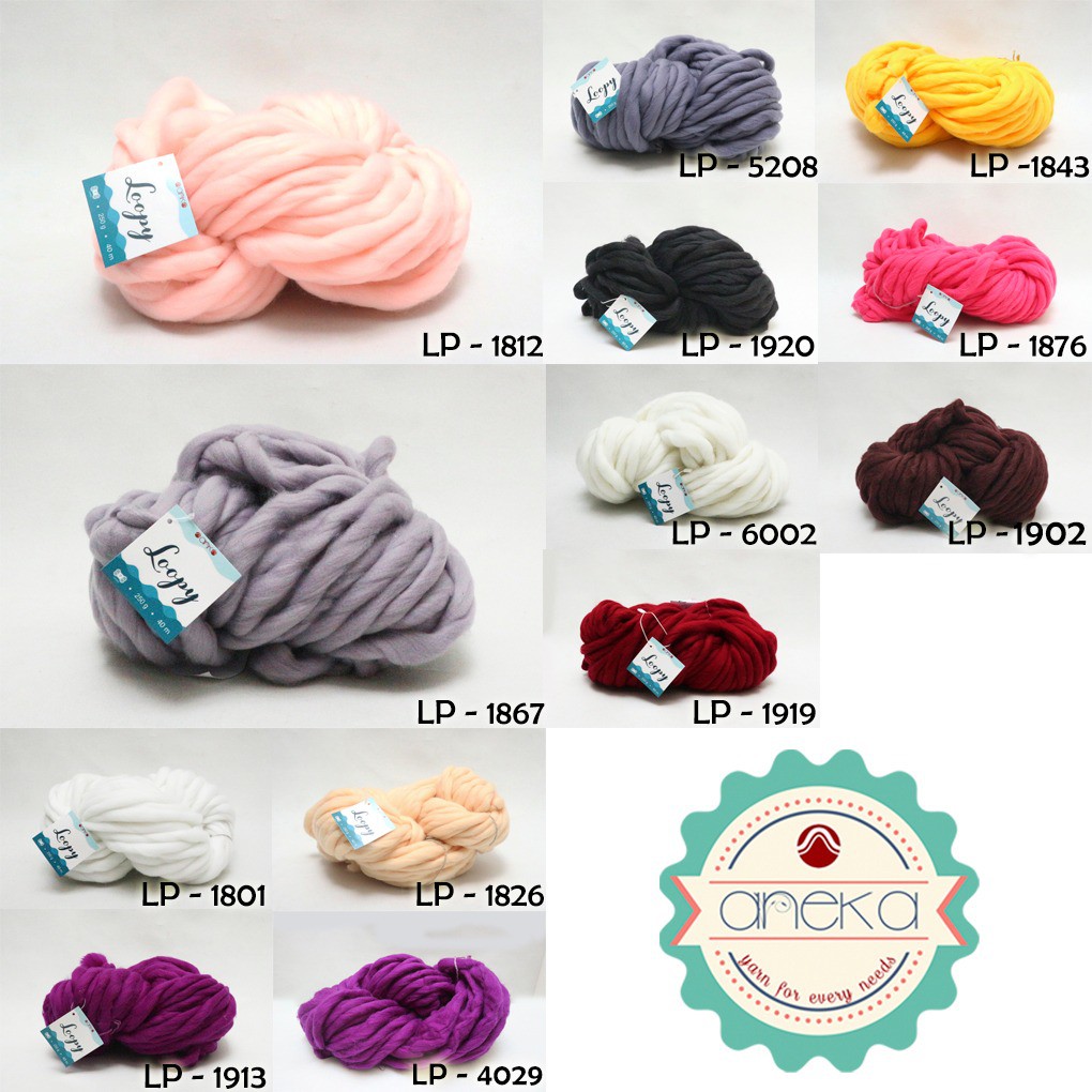 KATALOG - Benang Wol / Wool Ekstra Tebal - LOOPY YARN PART 2