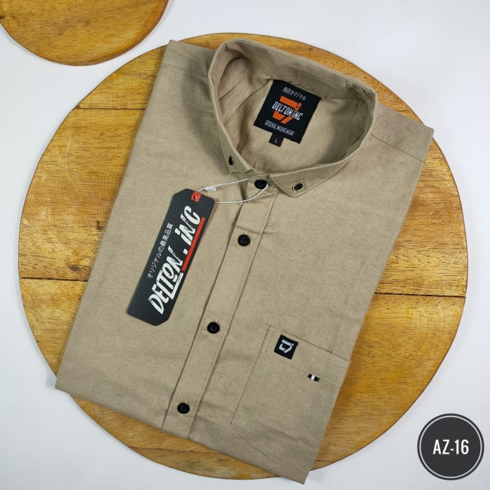 KEMEJA POLOS PRIA LENGAN PENDEK MODEL SLIMFIT-KEMEJA KASUAL PRIA AZ16 MURAH MERIAH