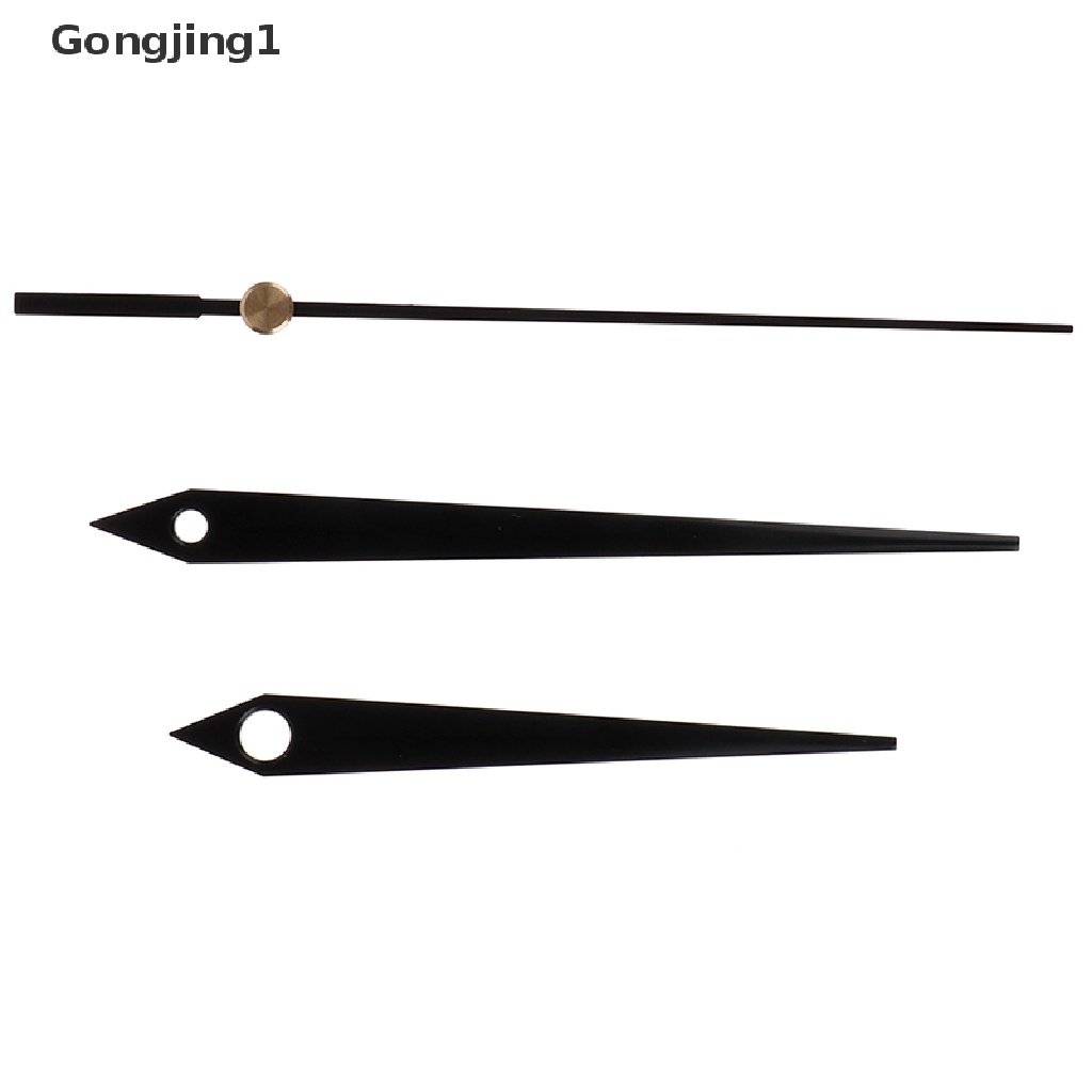 Gongjing1 Mesin Jam Dinding Quartz Diy Dengan Jarum Warna Hitam Untuk Reparasi
