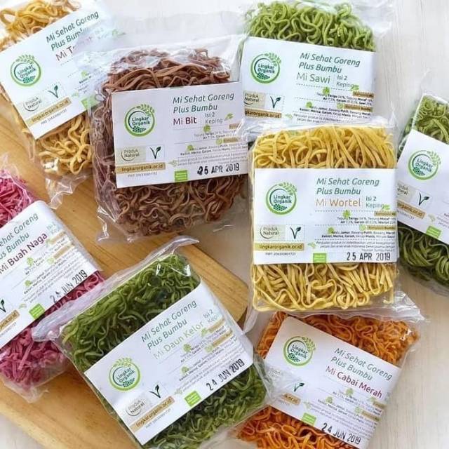 

Lingkar Organik Mie Sehat Goreng Plus Bumbu