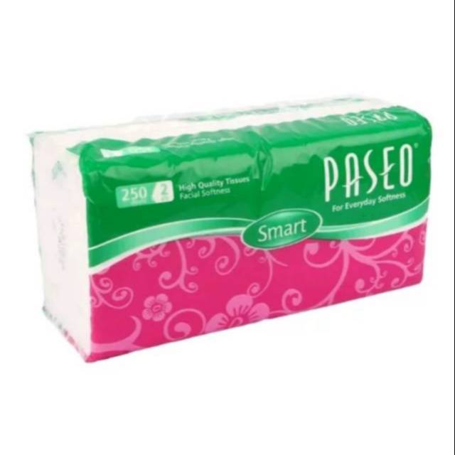 TISU TISSU TISSUE PASEO SMART FESIAL 250 SHEET 2 PLY MURAH