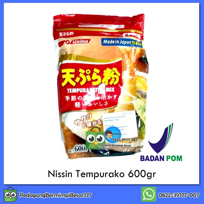 

MURAH Nissin Seifun Tempurako 600gr Original | Tepung Tempura